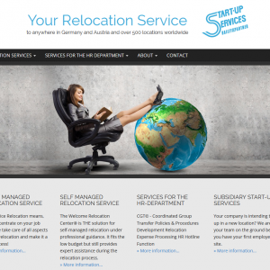 Homepage Start-Up Servies your relocation service